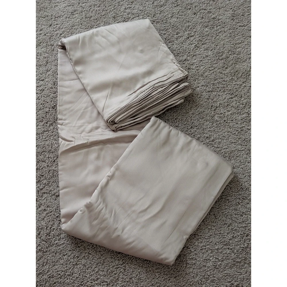 NWT Quince Bamboo Duvet Cover Set King/California King Soft Blush With Sham Set
